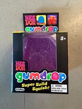Schylling NeeDoh Gumdrop Sensory Toy 2.5" Purple